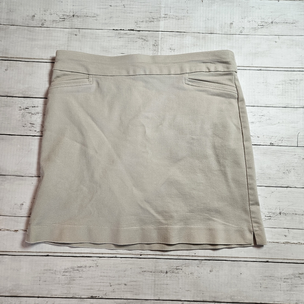 Croft And Barrow‎ The Effortless Stretch Skort Beige Size 8R